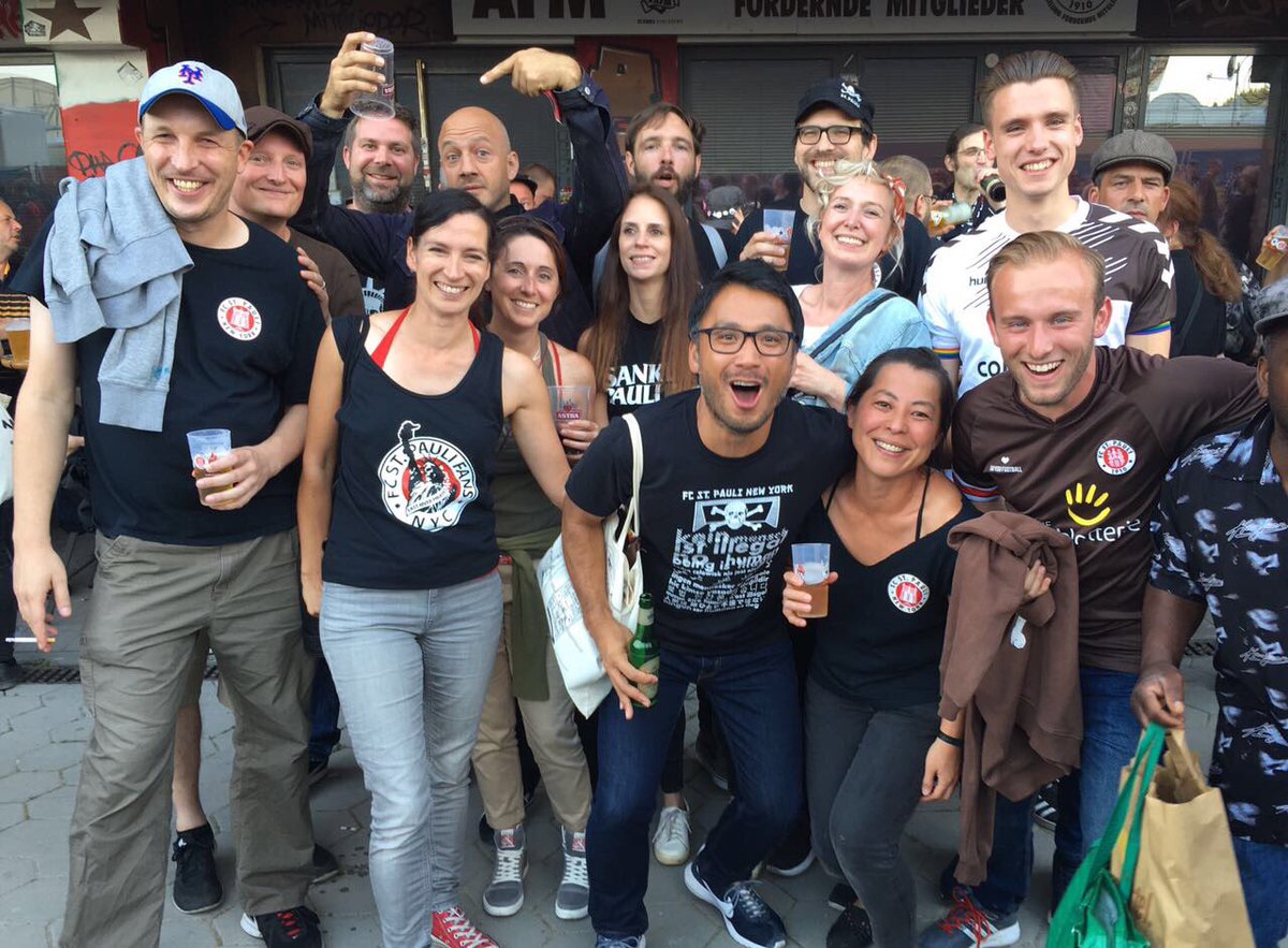 FC St Pauli Fans NYC on Twitter: out for these hooligans at the Millerntor today! #eastriverpirates #NYCtoHH #fcspsgd #fcspinternational #toshi https://t.co/KDo4ohL9m7" / Twitter