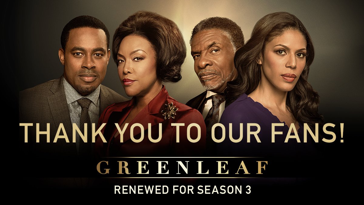 GreenleafOWN's tweet photo. Let the church say AMEN 🙌🏿. #Greenleaf is renewed for Season 3! Don’t miss the mid-season premiere Aug 15 &amp; 16 at 10/9c! https://t.co/bLrEzEBZup