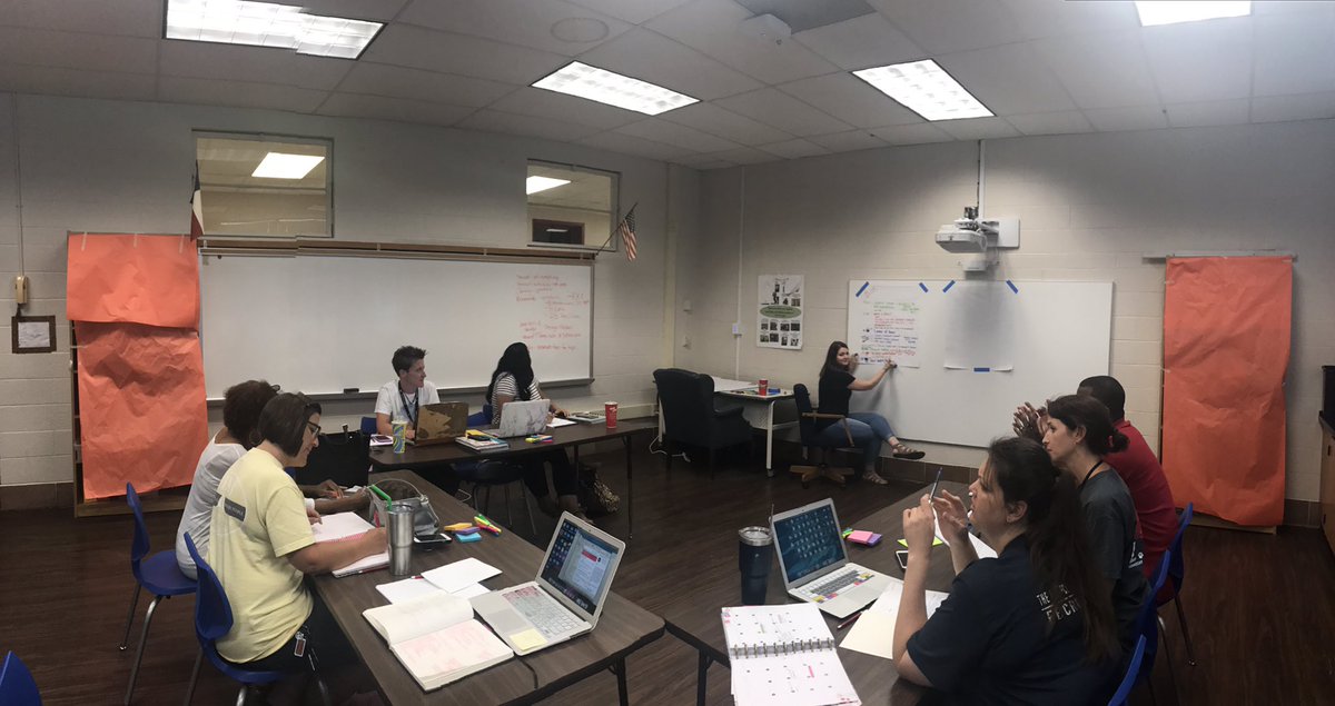 PBIS planning is in session. Greatness is taking place today <a href="/HPPMBobcats/">Hamilton Park PM</a>. Can't stop HPPM! #risdgreatness #CantStopRISD