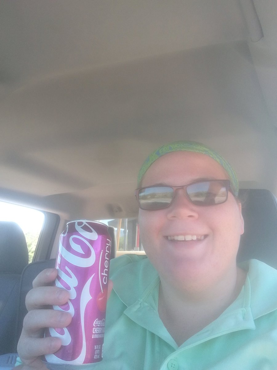 queenhawk12th's tweet image. Enjoying cla Cherry Coke. it's been two months sense my last soda.