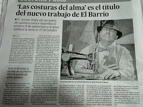 Soy_Barriero's tweet photo. #LasCosturasDelAlma es el título del nuevo trabajo de #ElBarrio https://t.co/HyGM9YI61i