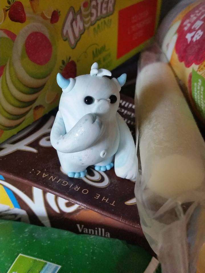 facebook.com/theflittermous… found something #lurking up the back, you know the place where some food like #frozen peas gets stuck #Yeti #freezer