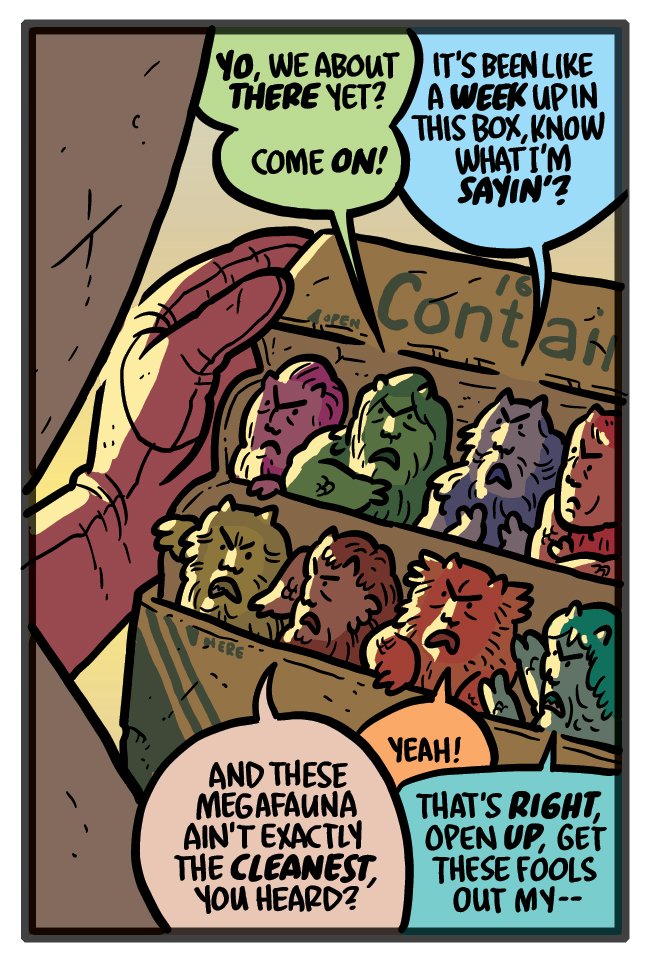 zander_cannon's tweet photo. At long last, I finally drew my favorite KAIJUMAX panel. https://t.co/46ztzi4z2L