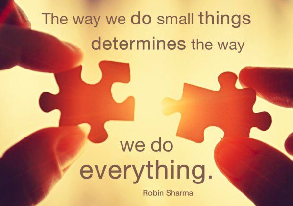 fndinya's tweet photo. The way we do small things determines the way we do everything.~ Robin Sharma #MzanziFolloTrain #GainWithXtianDela https://t.co/ISjhLvpeDK