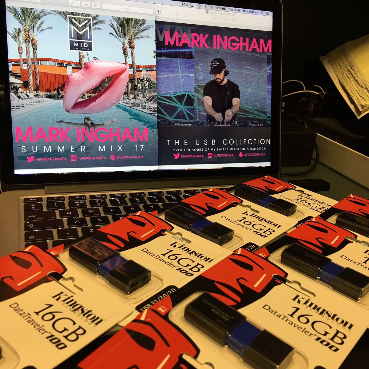MarkInghamDJ's tweet photo. I'm giving away 5 USBs loaded with 10 hours worth of my lastest mixes💃🏻

Just RT | winners tweeted Friday 8pm

Buy: https://t.co/hMU8Jr98GO https://t.co/FJLx9JsGsB