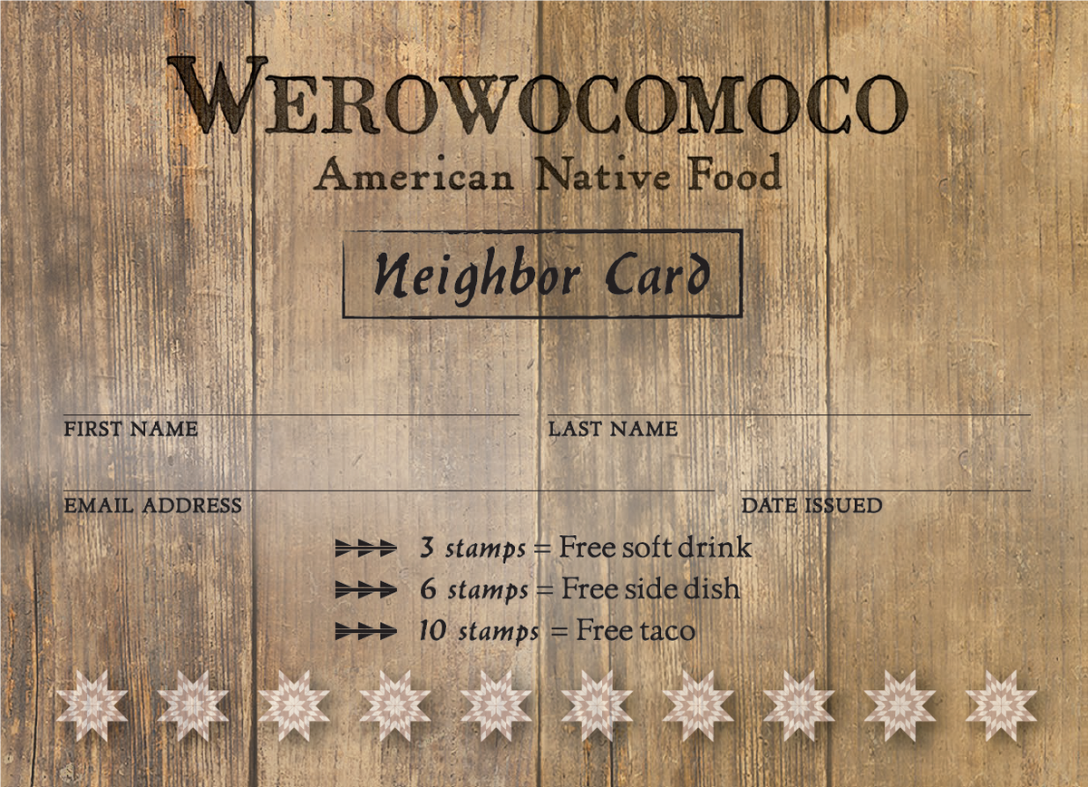 weroeats's tweet photo. Get a stamp for every entrée bought and eat your way to delicious deals with our Neighbor's Card! Be sure to grab one on your next visit. https://t.co/rbjUInyJjY