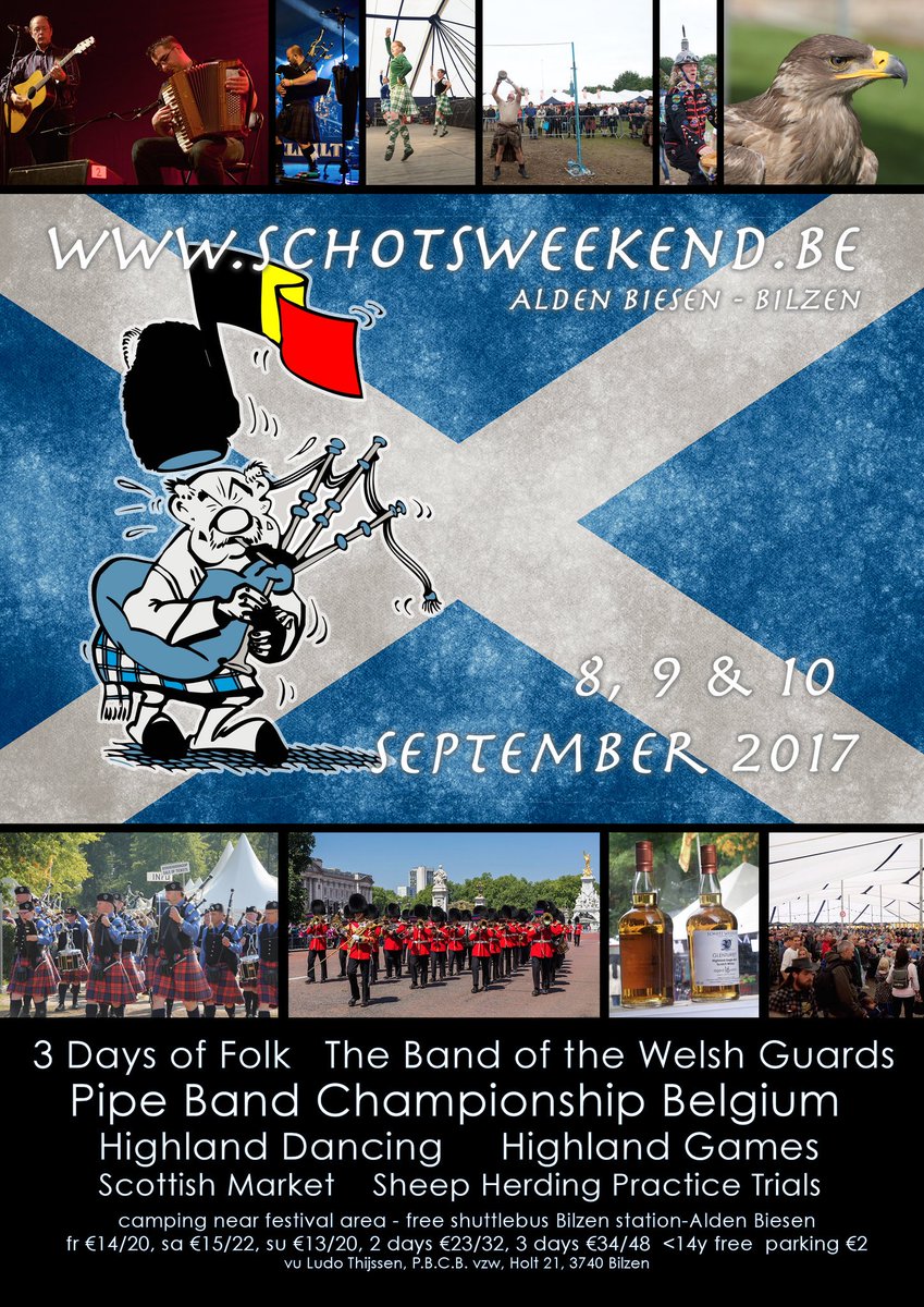 Almost that time of the year again! Presales (-30%) on schotsweekend.be