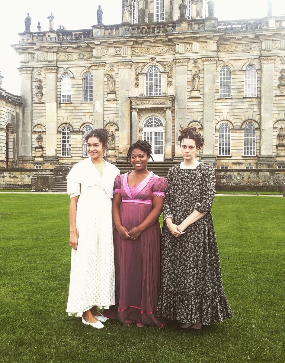 Rachel_Party's tweet photo. Bennet sisters take to the lawn. P&amp;P @NottmPlayhouse @YorkTheatre @stresilian @sarapascoe @emmy_the_great @dusthouse @oonyehara https://t.co/XFpSg1R7j0