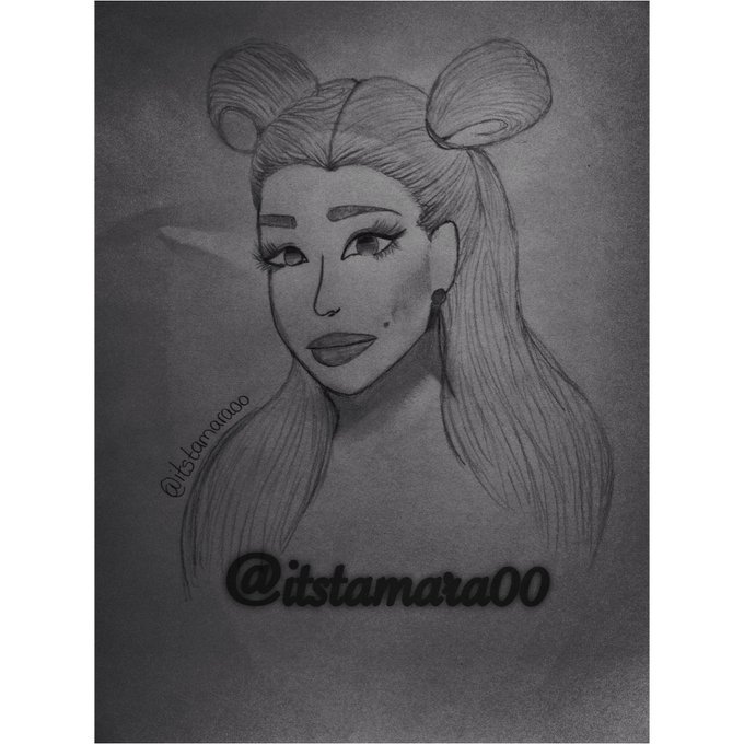 itstamara00's tweet photo. @ArianaGrande I hope that I will be able to give you my drawings and to hug you one day...💫 I love you with my all heart !!! 🖤 https://t.co/dd4z8ojYt1