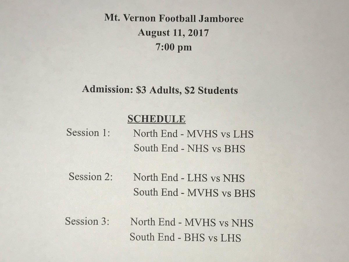 NeoshoAD's tweet photo. Football Jamboree schedule! 🏈 https://t.co/bssK8rGlk9
