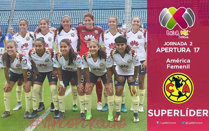 TribuFemenil's tweet photo. Tras #J2AP2017 @LIGAMXFemenil, @AmericaFemenil es líder, supera por diferencia de goles a #TribuFemenil de @Tuzos y @Rayados #VivimosEnTribu https://t.co/PgVdJD6mKR