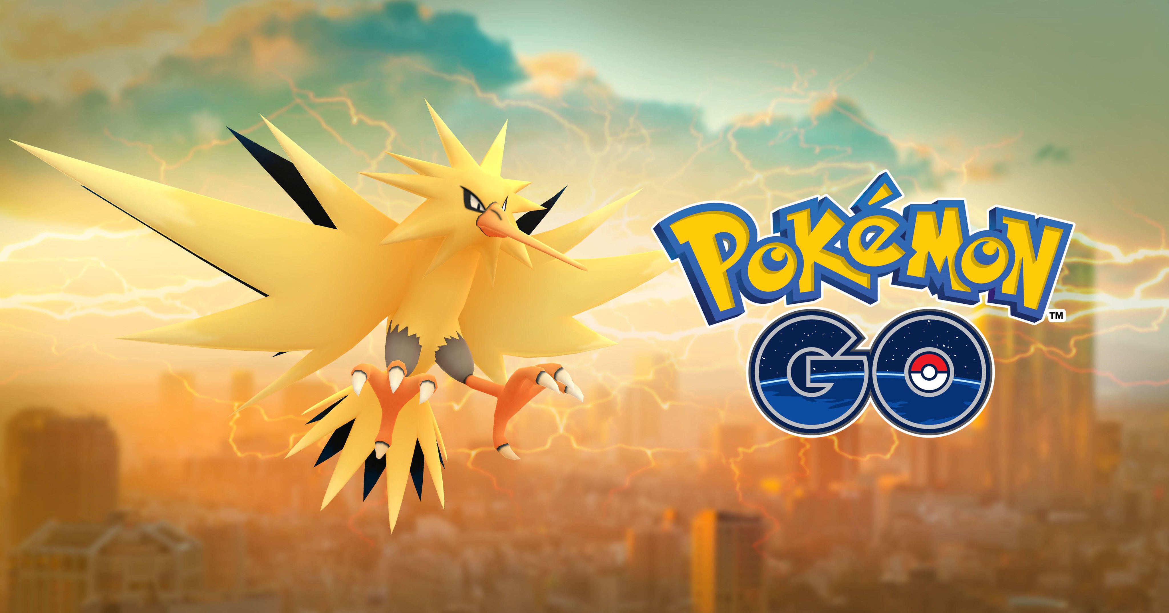 Pokemon Go Japan 伝説のポケモン サンダーが出現した模様です 周りのトレーナーを誘って伝説のポケモンとのレイドバトルに挑もう T Co Jqa7mxayez Twitter
