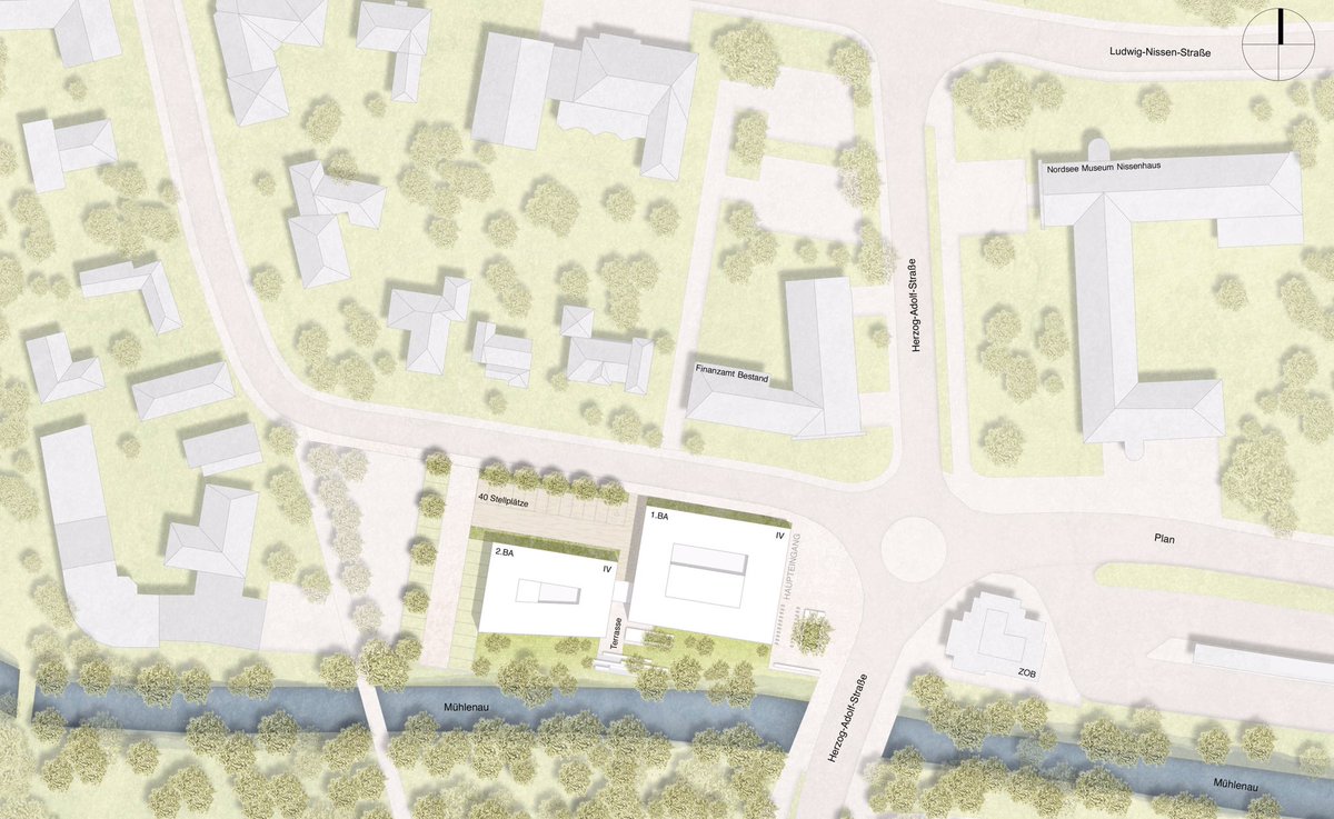 POLA and Ackermann &amp; Renner Architekten win competition for new tax authority building in #Husum,#Germany.