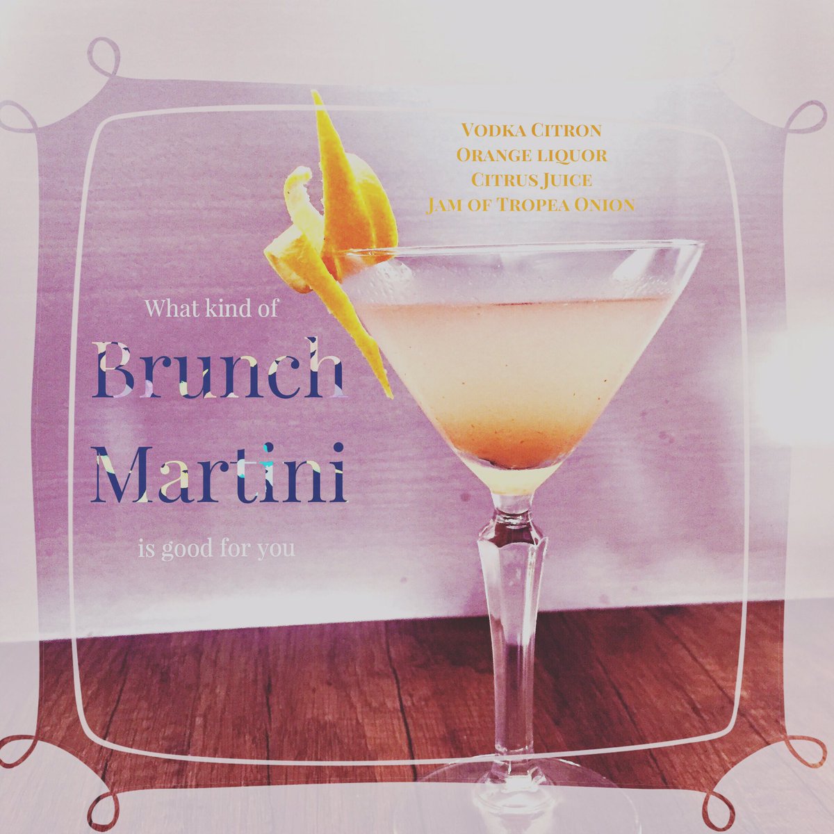 FlavioEsposito1's tweet photo. Breakfast ? No,
Brunch!!!
#BreakfastBrunchMartini #Bespoke #Barartist #Enjoy #Cheers #Spiritoftaste #Boom https://t.co/Fj9RpITHZM