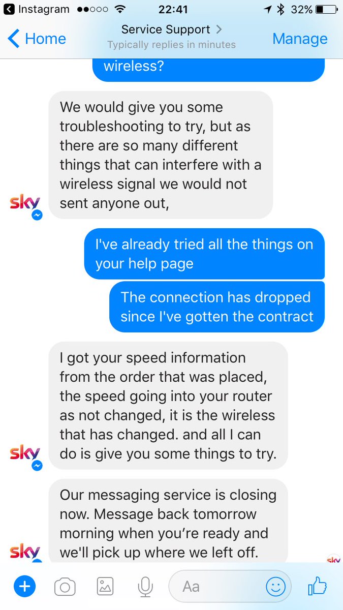 sheleendraferna's tweet photo. @SkyUK what a great service you have! Spent 2 hours on the phone and no answer and then I get told to message back and they disappear. https://t.co/HOiCXr65VI