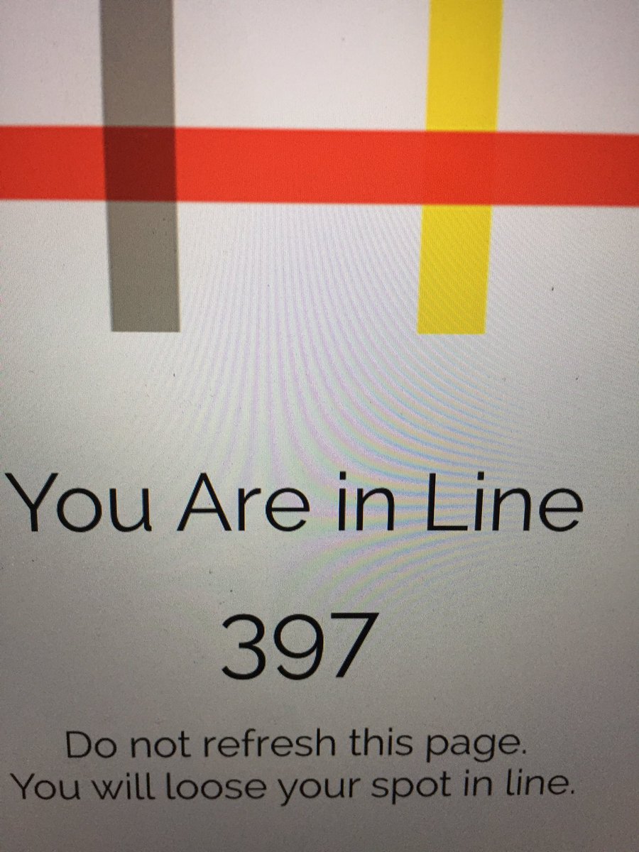 virgil00SF's tweet photo. @colorfactoryco is your ticketing site down?? My screen has been like this for 17 mins https://t.co/mrw7MNcobb