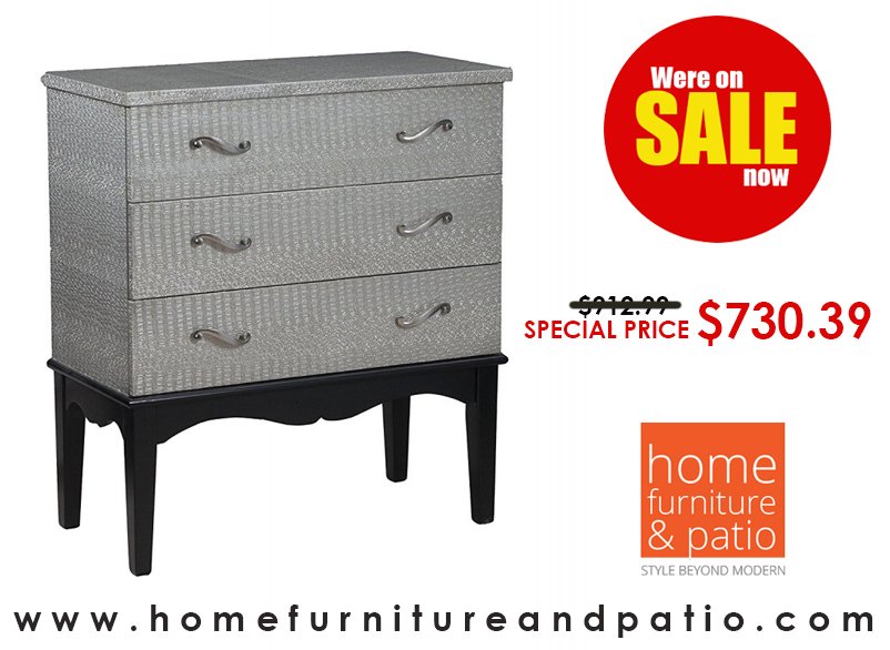 Great deals await! Powell Flossie Silver Croc 3 Drawer - Now On SALE! ow.ly/PZkl30ecZbp #drawer #storagefurniture