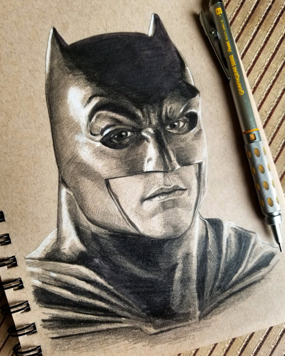 Mo Selim On Twitter Here S A Benaffleck Batman Pencil Sketch To Round Out The Dc Trinity