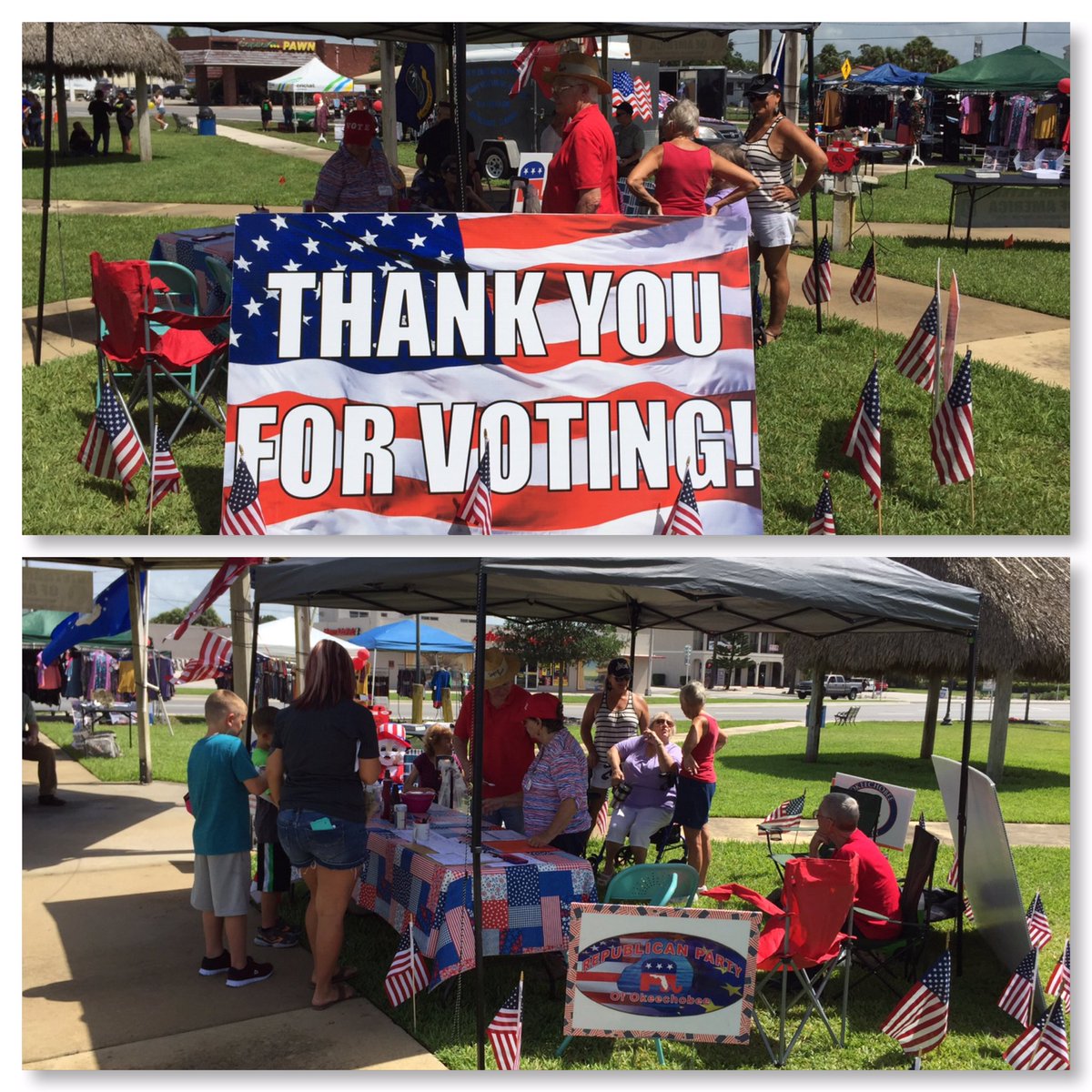Nilsaalvarez's tweet photo. So proud of my counties! Here is @jimcraig47 serving at a back to school event with @OkeechobeeGOP ! #SeeFLRed
Project #MajorityRed 🚩 https://t.co/xdsZjKVHnP