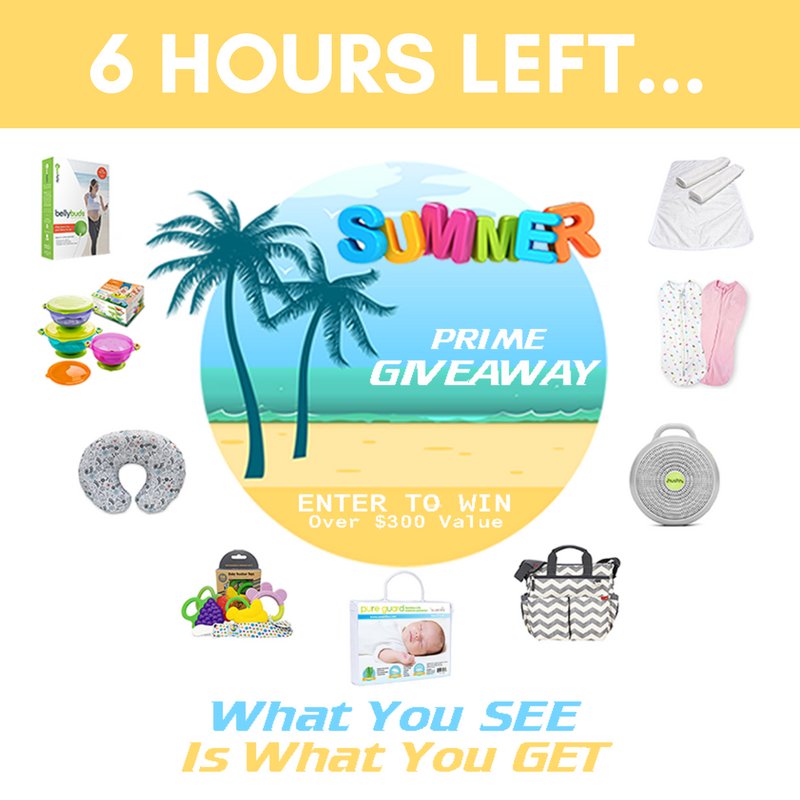 Swaddlez's tweet photo. 6 HOURS LEFT. This is your LAST CHANCE to enter our giveaway and increase  your chances of winning the prize: https://t.co/ZbN2ZPDjLx https://t.co/4lRbd2zAKK