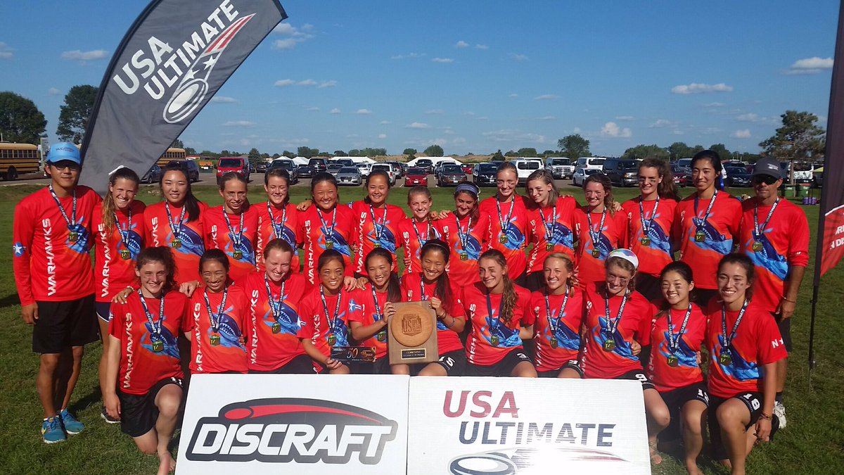 USAUltimate's tweet image. Congratulations to @TU_Warhawks for winning the 2017 U20 #USOPENCHAMPS girls' final!