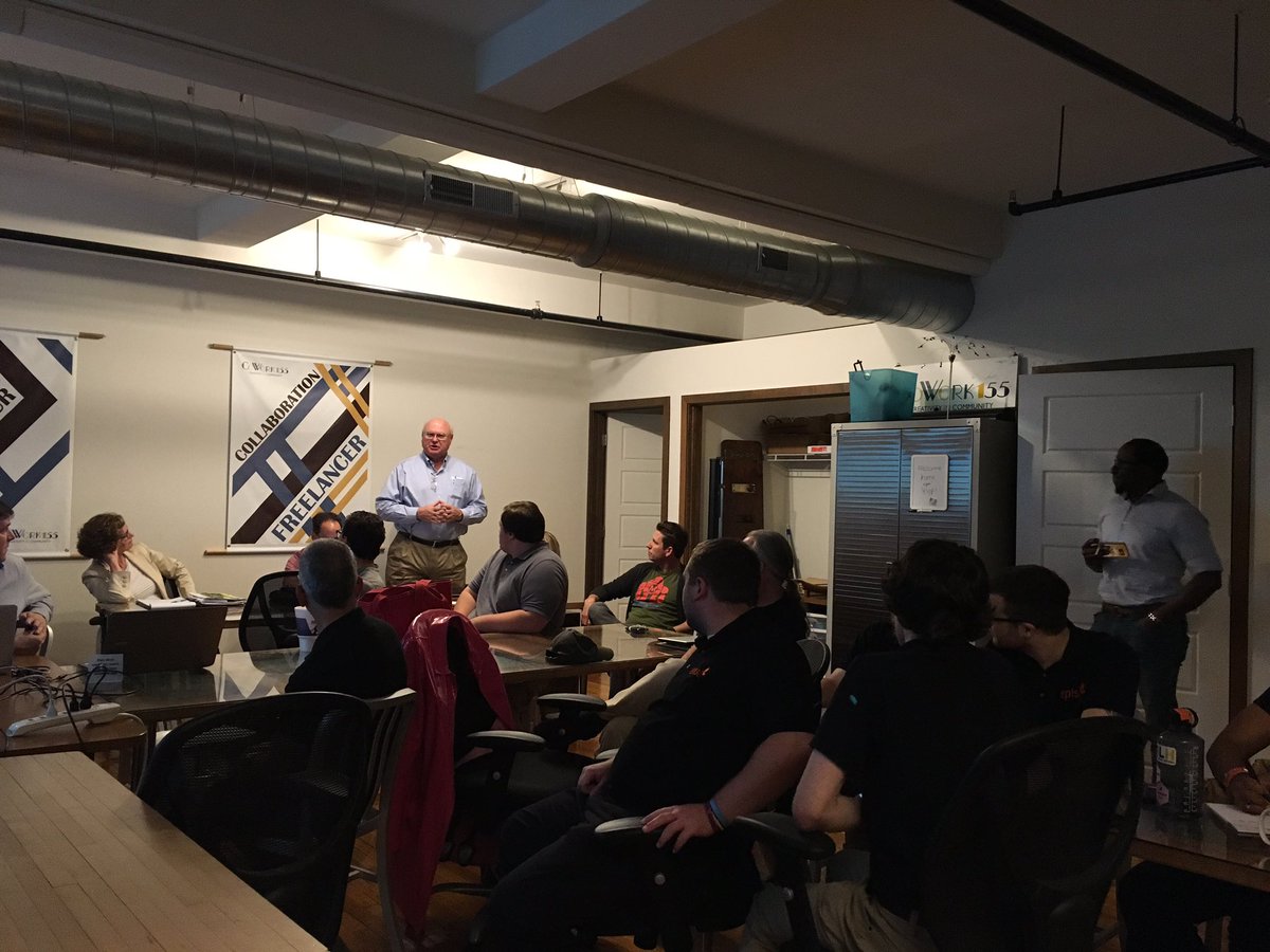 Happy to have Dick Heddleson from Ben Franklin Technology Partners here this evening, attending the New Tech Meetup of Central PA.