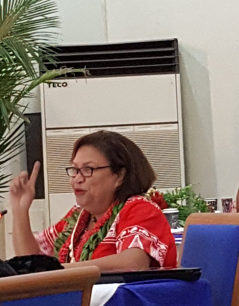 lani_tago's tweet photo. Senator Jerrlynn Uduch Senior #Palau  addresses the #Micronesian Women's Conference @spc_cps @ColinTukuitonga @AumuaA @pac_pacwin https://t.co/fGoXw8oGxG