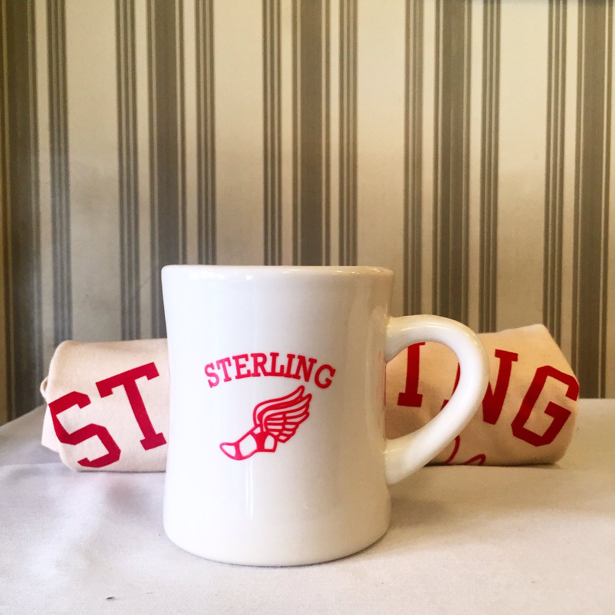 Now you can enjoy delicious Sterling Coffee in a classic Sterling Diner Mug! In store and online tomorrow. #twins #twinsies #prepinyourstep