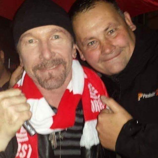 Happy Birthday The Edge Glad you still have the Scarf  