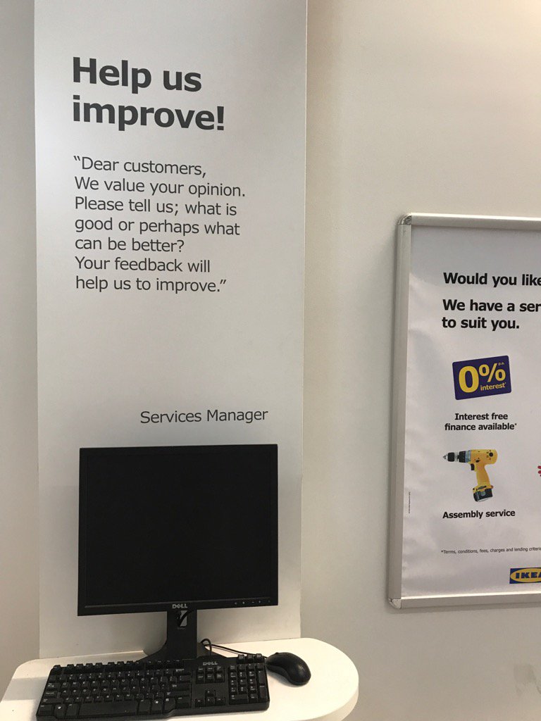 GenGilmore's tweet photo. #IKEA well I guess this says it all! Took 2 hours to get a sink &amp; cupboard I already knew the codes! No care/service! https://t.co/uYfOtGsTlv