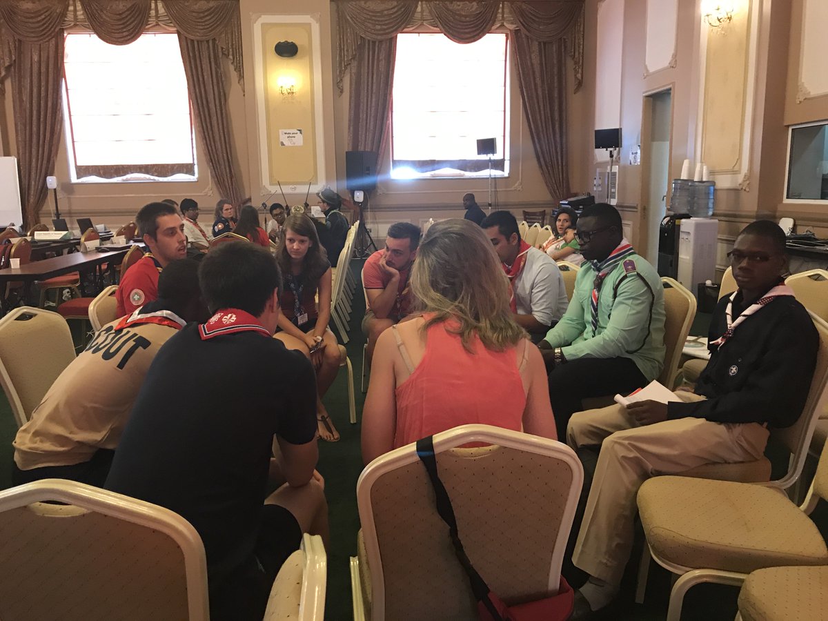 WorldScoutConf's tweet image. #Scouts continue working and reflecting on active citizenship at the #ScoutForum