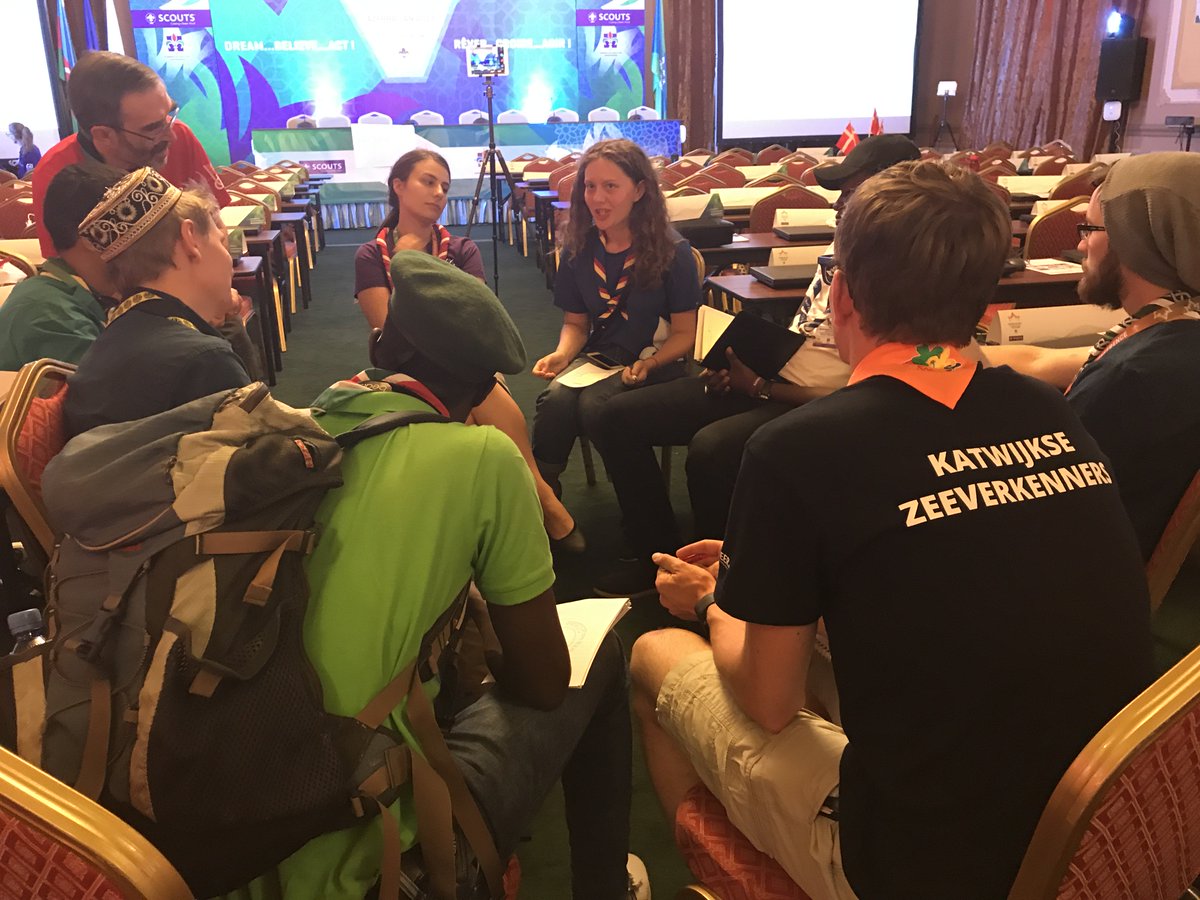 WorldScoutConf's tweet image. #Scouts continue working and reflecting on active citizenship at the #ScoutForum
