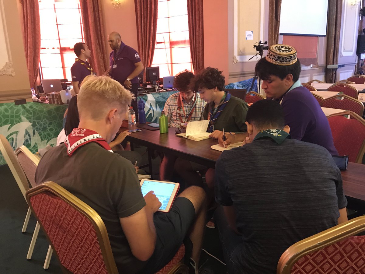 WorldScoutConf's tweet image. #Scouts continue working and reflecting on active citizenship at the #ScoutForum