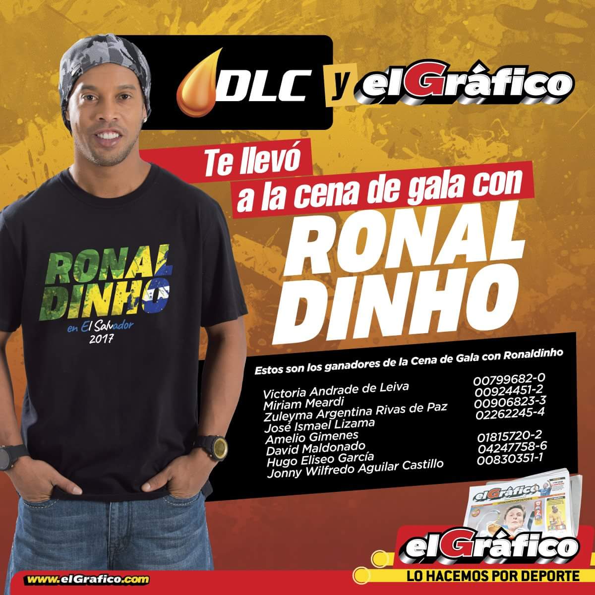 DLC_ELSALVADOR's tweet photo. ¡Felicidades a los ganadores! #DLC y @elgraficionado https://t.co/n3R0LtgtPW
