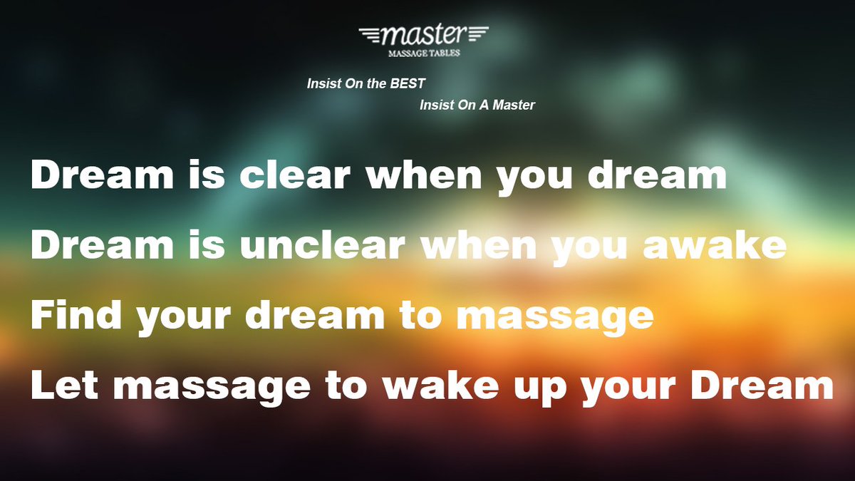 MasteMassage's tweet photo. Appreciate your Dream.
Appreciate the Massage.
#dream #massage #spa #yoga #healthy  Massage https://t.co/FLHIneQxmx