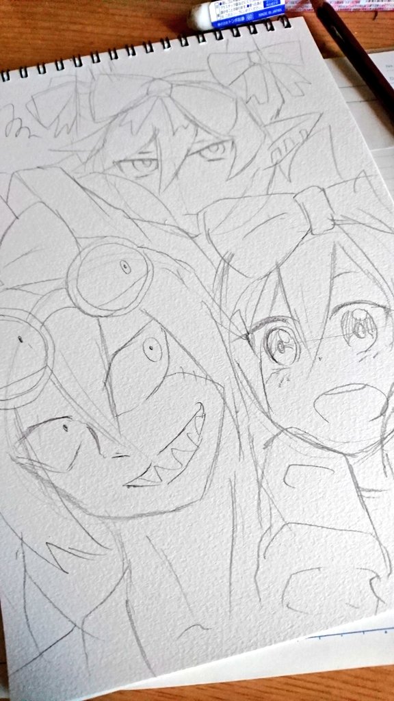 こんなに絵描くのが楽しいの久しぶりだなぁ〜 