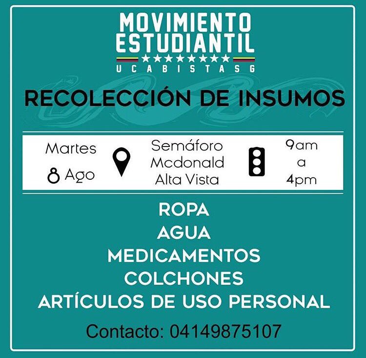 bmoncho's tweet photo. ¡Mañana Guayana pueda ayudar a los que lo necesitan con estos insumos! https://t.co/R3TPX68UHG