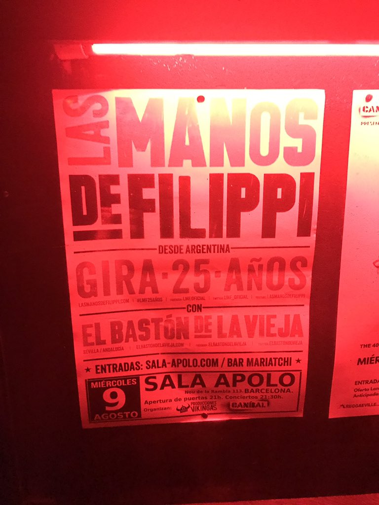 agusmiceli's tweet photo. @gruta77madrid @LMF_oficial @lanocheenvivo @ElBastonDLVieja @Limando_Oficial En el apolo a plenoooo las manos https://t.co/G0w0ZWp9SO