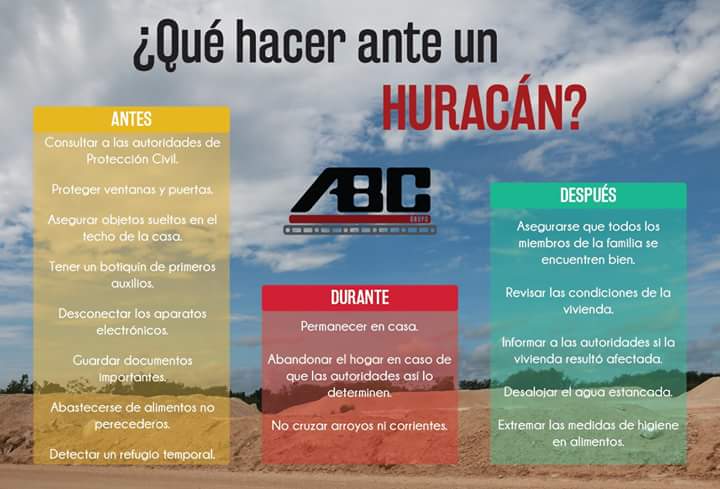 ABCostruccion's tweet photo. #prevencion #abcontigo #TemporadaDeHuracanes https://t.co/xB22IGdfdP