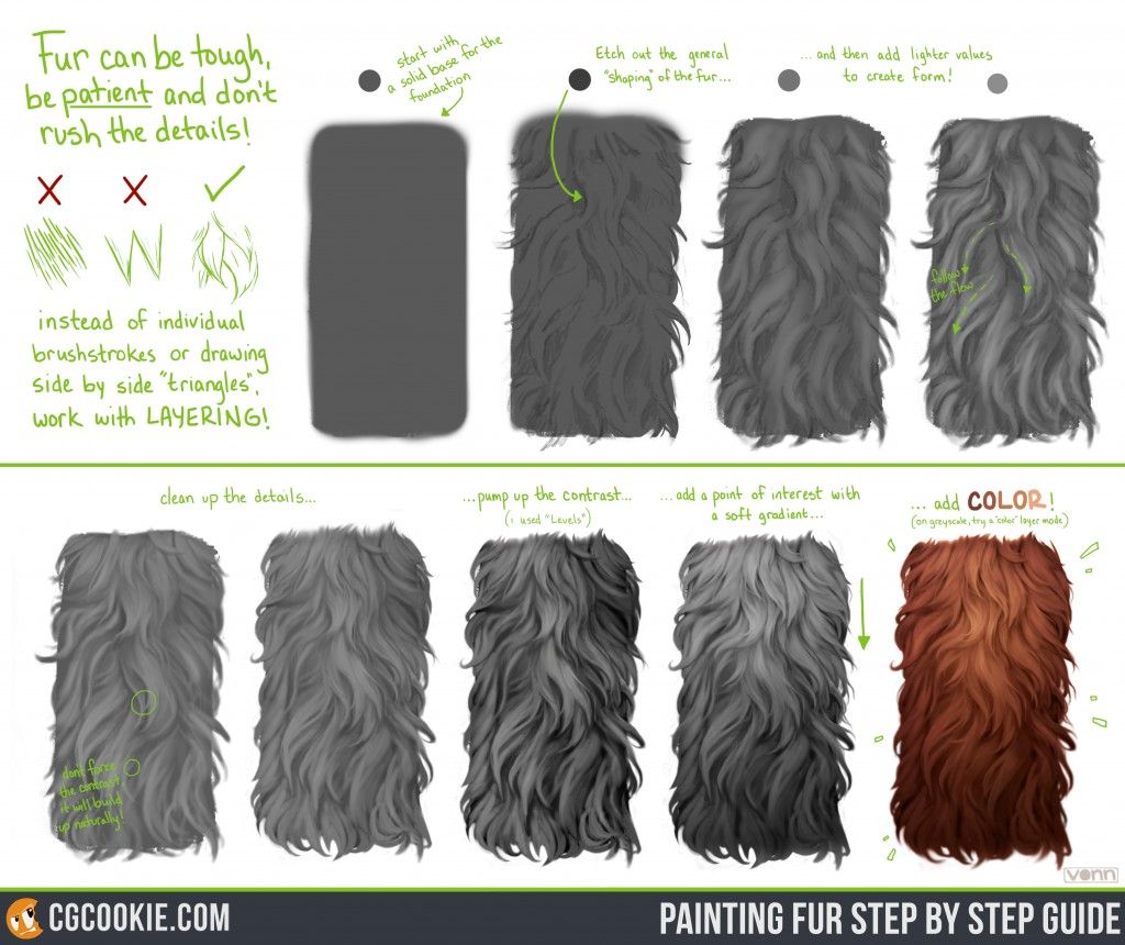cgcookie's tweet photo. Texturing realistic fur: https://t.co/fuqRICTlhY #ArtTips https://t.co/qv1inJOrsN