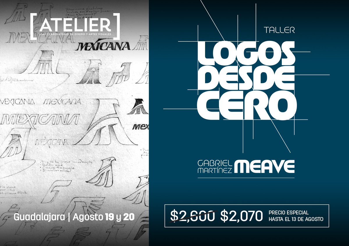 Pronto en Guadalajara: 
Mi taller Logos Desde Cero en Atelier.

facebook.com/AtelierLab/pos…