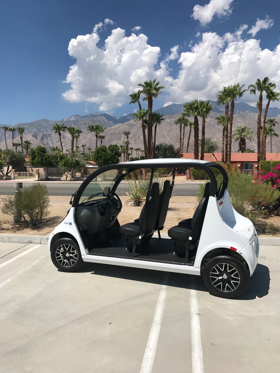 DesertCar arrives!  Exciting new company I just started.  Electric Car Shuttles serving Downtown Palm Springs. 
Taking u where u want to go!