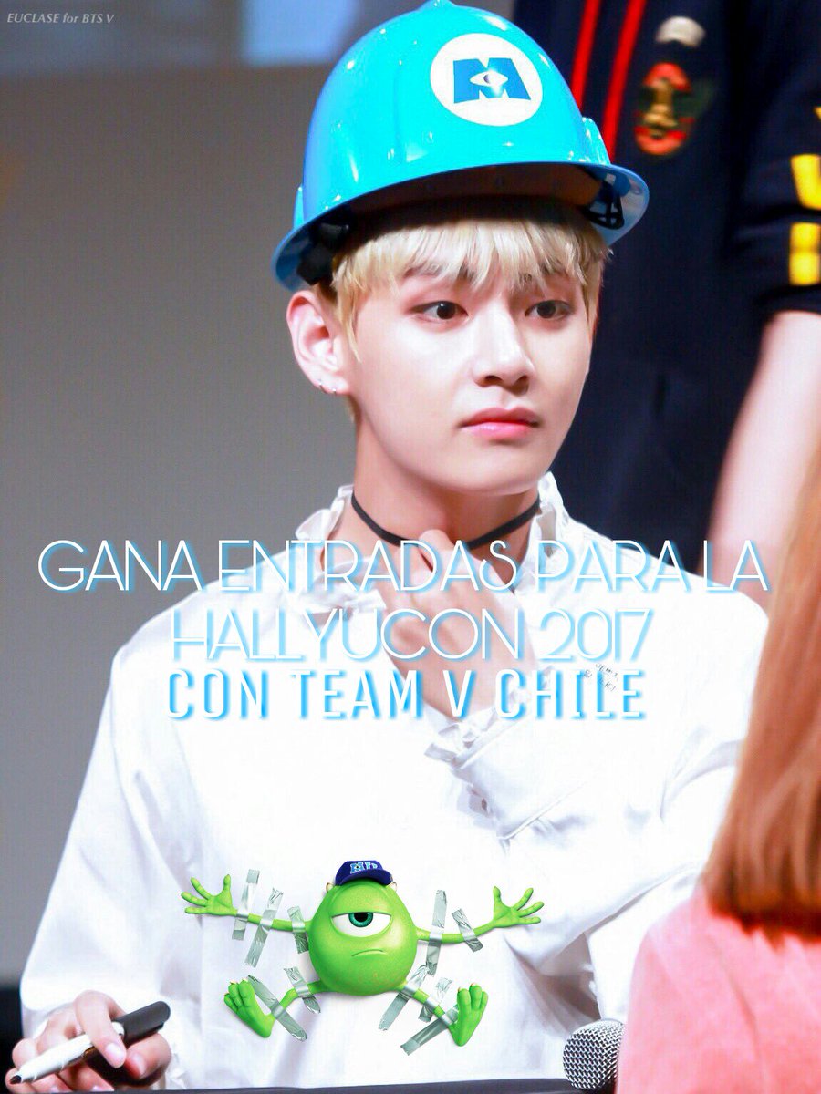 TeamVChile's tweet photo. TENEMOS 2 ENTRADAS DE LA HALLYUCON PARA SORTEAR, para ganar es muy fácil, da RT y dinos qué es lo que más te gusta de Team V usando #TeamVEs https://t.co/4qChqVQ8lN