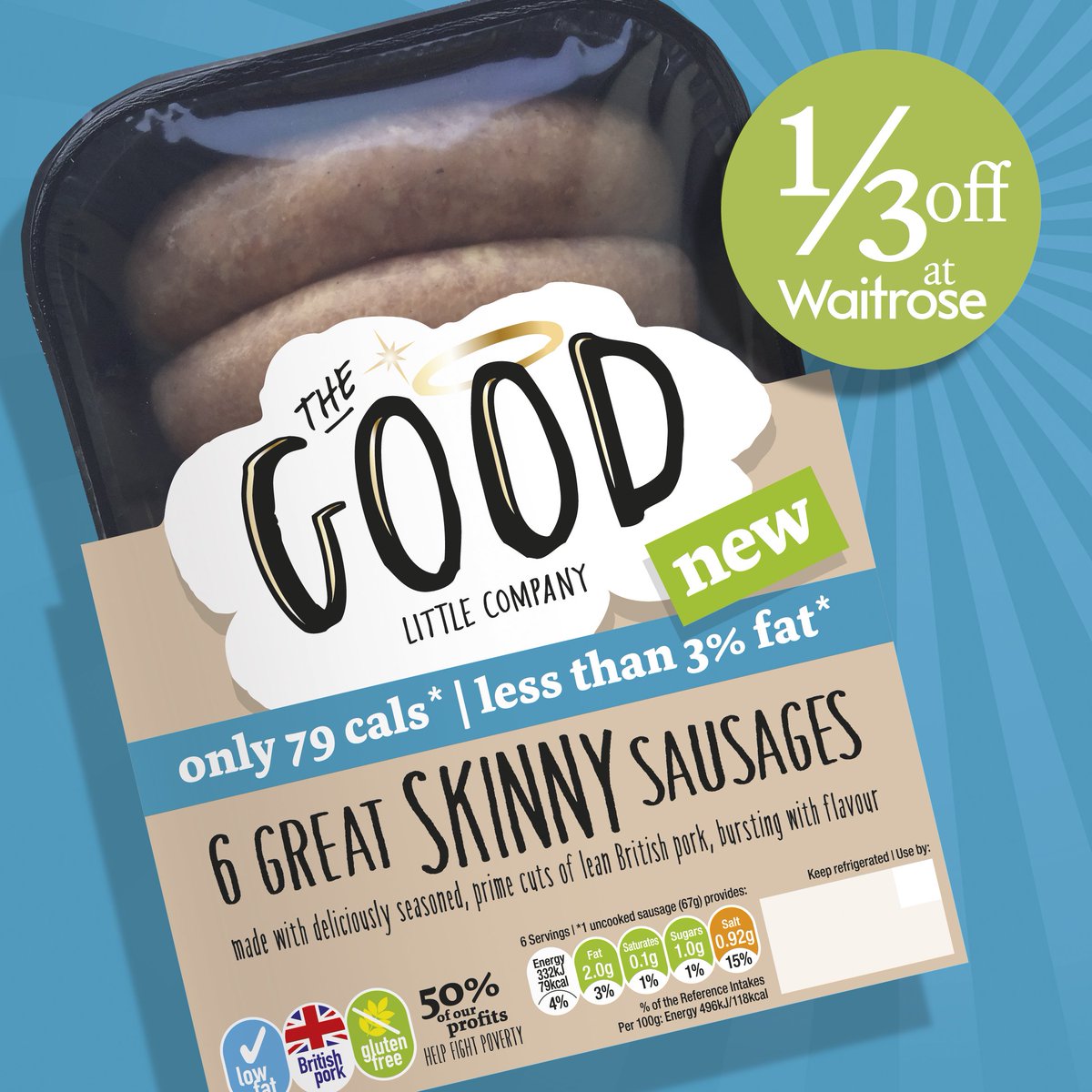 goodlittlecomp's tweet photo. @goodlittlecomp Great SKINNY Sausages are on SAVE a THIRD in @waitrose stores! #slimmingworld #lowsyn #halfasyn https://t.co/0wOM1J42bc