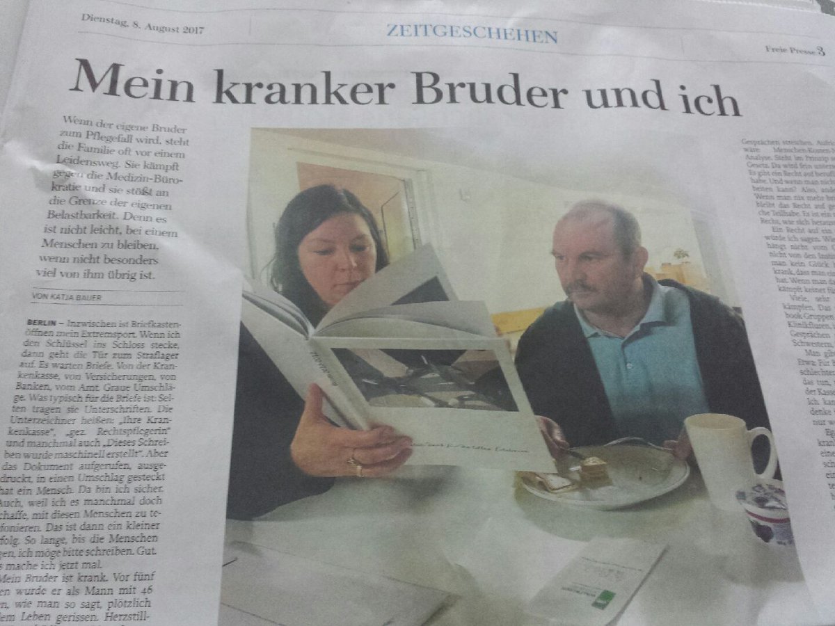 das_micm's tweet photo. Hallo Bewerber zur #BTW2017, heut schon @freie_presse (Print) gelesen? Sollte Euch dringend interessieren. #Pflege, #Solidarsystem und so. https://t.co/4g4CKxtTek