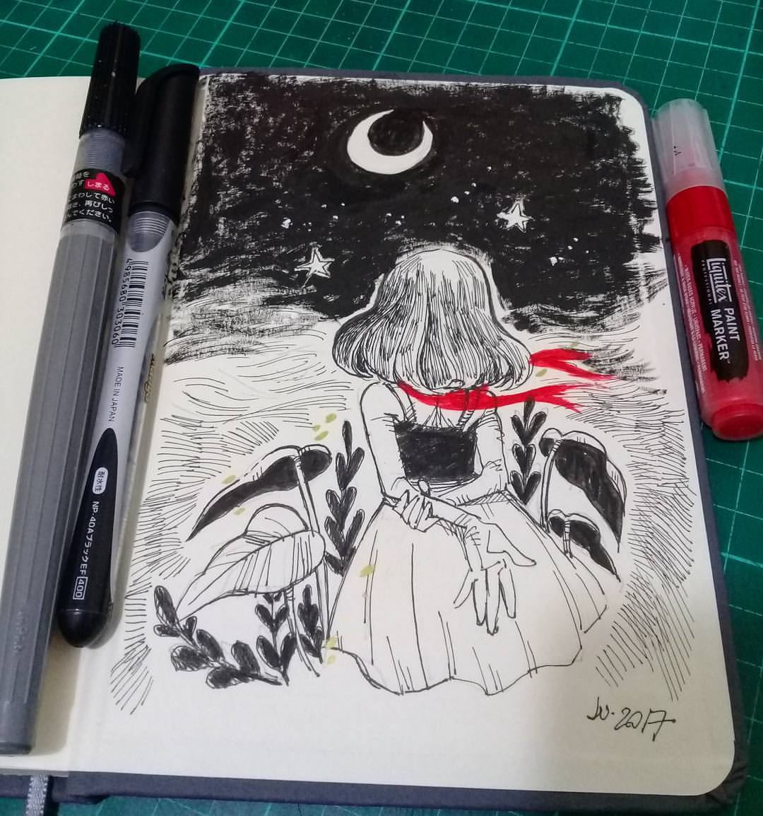 loyola_ju's tweet photo. Hi everyone! I'm Ju Loyola, a brazilian freelance illustrator and aspiring comic artist. I love do inks and watercolor/copics #VisibleWomen https://t.co/QBFT9EZvT3