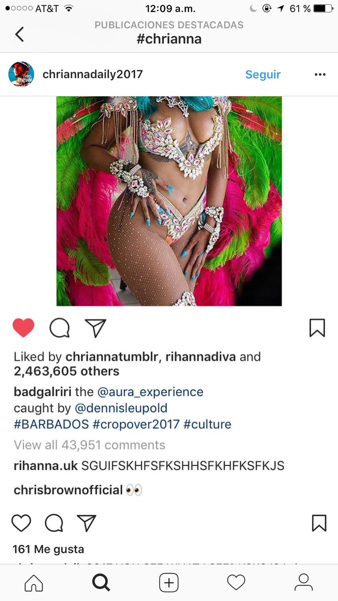 fentynna's tweet photo. When I saw Chris Brown comment on rih's pic: https://t.co/8Pi39pl1fh