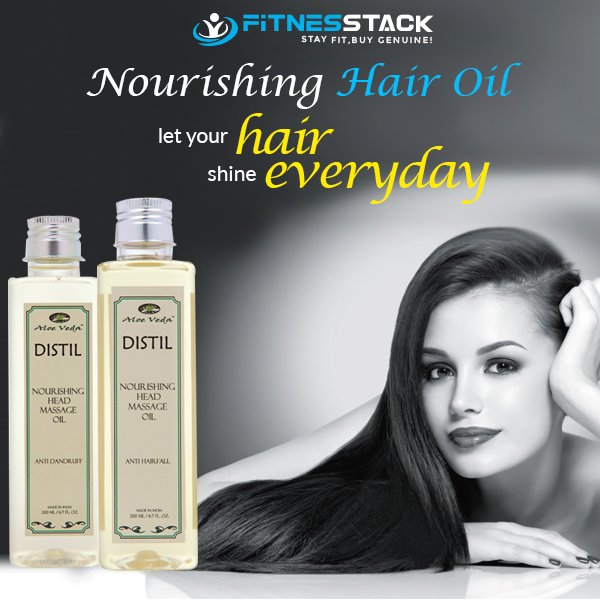 fitnesstack's tweet photo. The #MassageOil from #AloeVeda & #Fitnesstack removes dandruff and stops hairfall. Time for your hair to bounce back https://t.co/q3anQ7Q7oi https://t.co/pINIvmsTVX