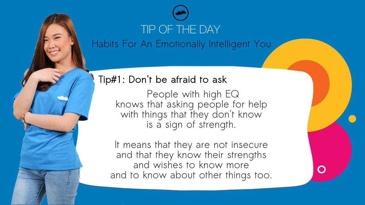 cloud_staff's tweet photo. #CSTip Habits For An Emotionally Intelligent You
Tip#1 Don't be afraid to ask
Asking for help with things that you don't know is strength. https://t.co/n3UYC3Ayte