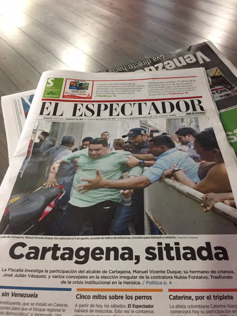 OmarFlorezV's tweet photo. @jsanchezcristo Cartagena: esclava de la corrupción!! https://t.co/CI7BAAjsNv